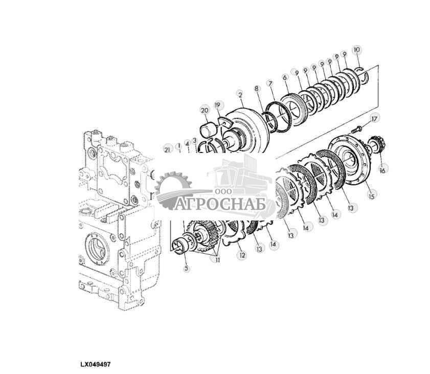 МУФТА ЗАДНЕГО PTO 